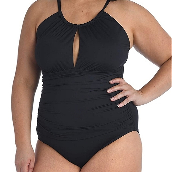 La Blanca Mio High Neckline Swimsuit - Picture 2 of 9
